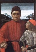 Domenico Ghirlandaio francesco sassetti and his son teodoro oil painting